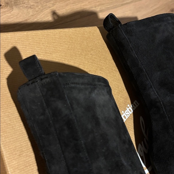 Christian Louboutin Gena 85 black suede stretch boot - Picture 11 of 16